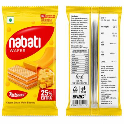 NABATI RICHEESE WAFER CHEESE CREAM WAFER BISCIUTS - 25g